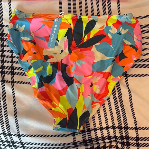 Popvil Vibrant Pink and Multicolor Bikini Set - Picture 4 of 7